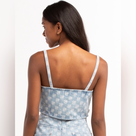 NWT - OBEY Clash Womens Denim Cami Top - Size XS - Picture 3 of 5